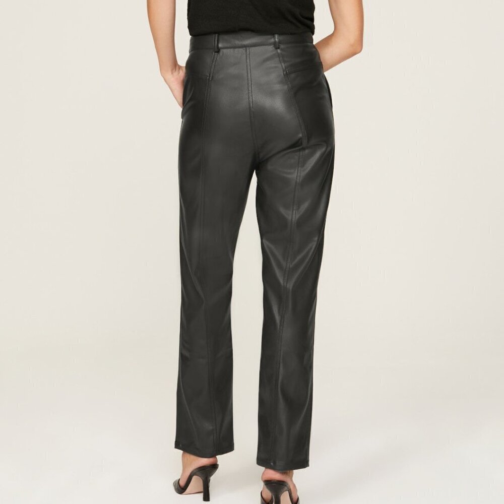 Atlein Vegan Leather Pants - Picture 2 of 5